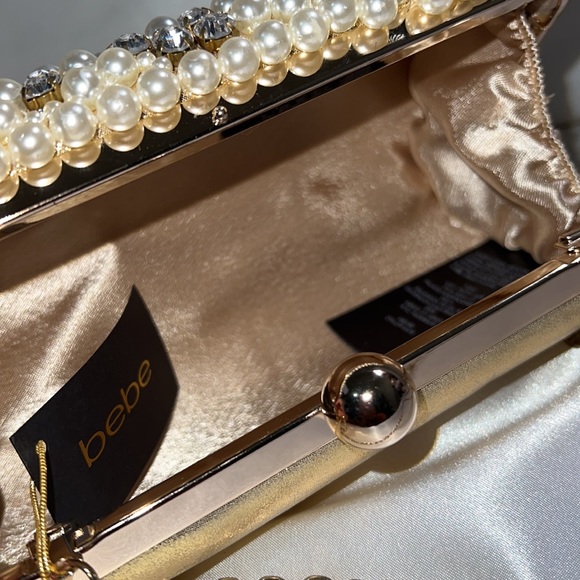 Bebe mini clutch with pearls & stones - Picture 5 of 6